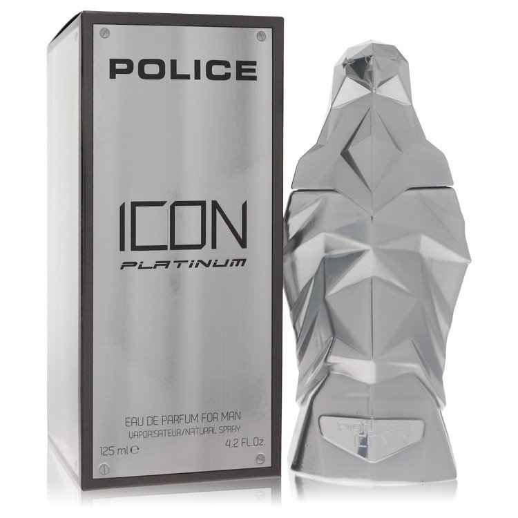 Police Icon Platinum by Police Colognes Eau De Parfum Spray 4.2 oz for Men