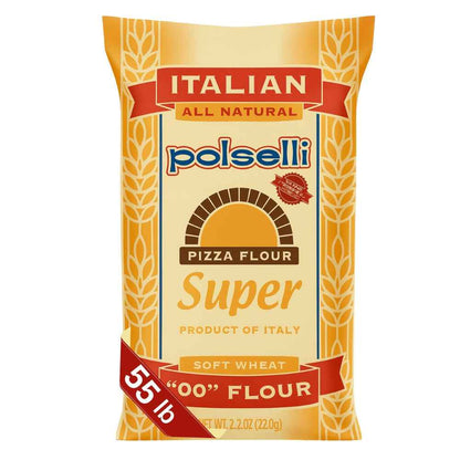 Polselli, Super Tipo 00 Pizza Flour, 55 lb (25 kg)