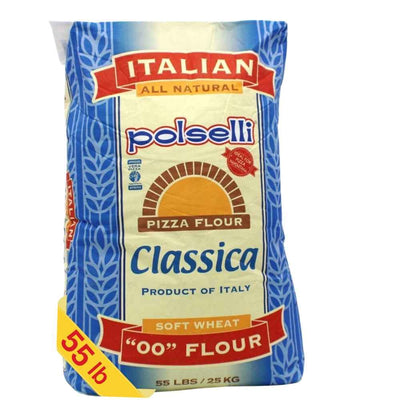 Polselli, Classica Tipo 00 Pizza Flour, Neapolitan, 55 lb  (25 kg)