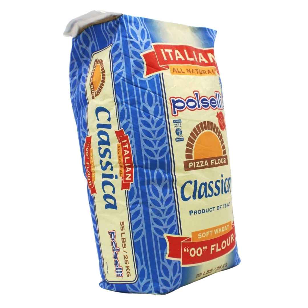 Polselli, Classica Tipo 00 Pizza Flour, Neapolitan, 55 lb  (25 kg)