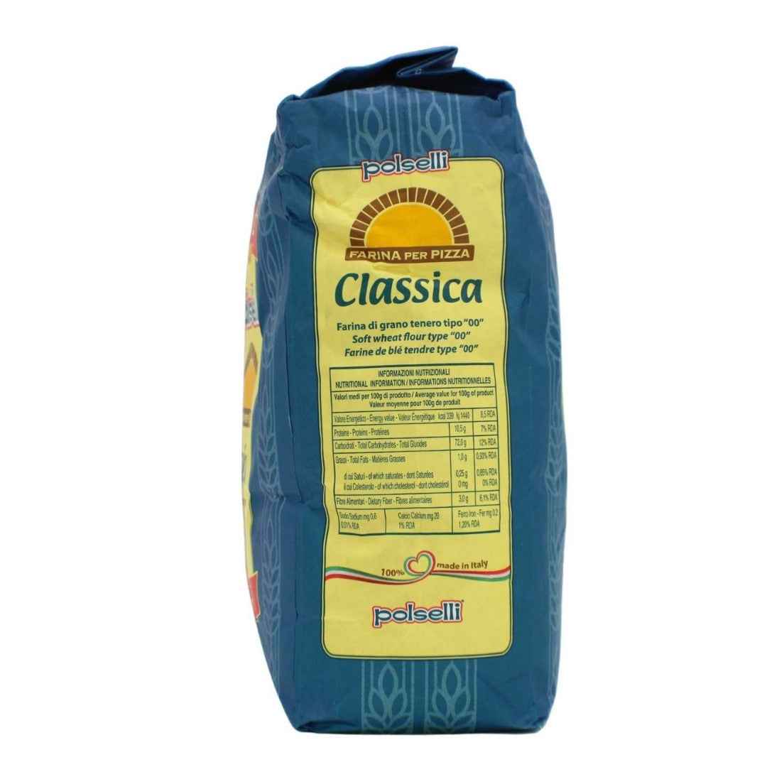 Polselli Classica Tipo 00 Pizza Flour, Authentic Neapolitan Pizza Flour, 5 kg (11 lb)