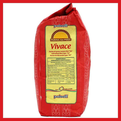 Polselli, Vivace Tipo 00 Pizza Flour, 11lb (5 kg)