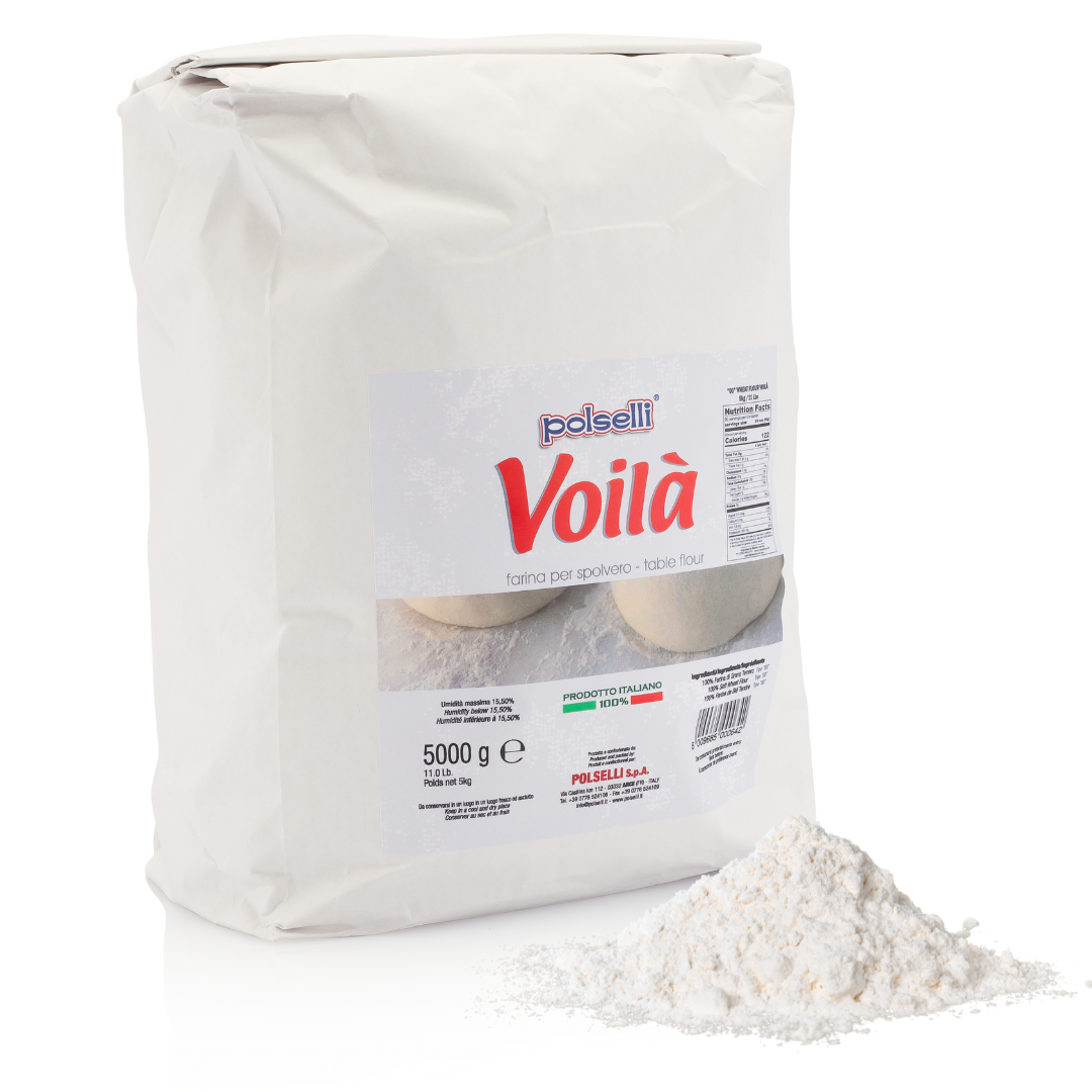 Polselli Voila’ Spolvero "00" Flour – Working Table Flour, 5 kg (11 lb)