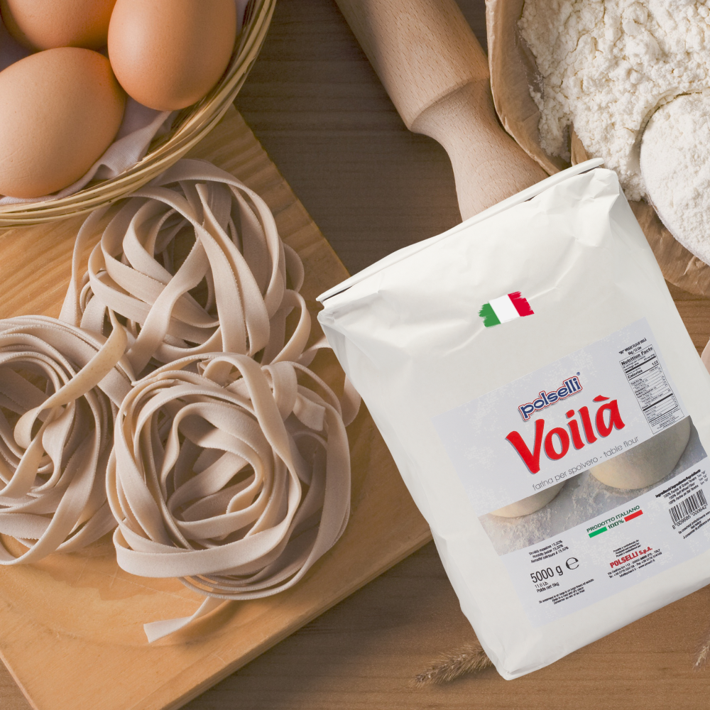 Polselli Voila’ Spolvero "00" Flour – Working Table Flour, 5 kg (11 lb)