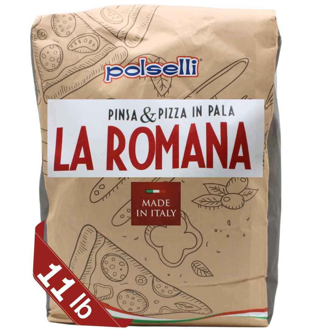 Polselli, La Romana Pinsa &amp; Pizza in Pala Flour, Tipo 0 Flour, 11 lb (5 kg)