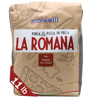 Polselli, La Romana Pinsa &amp; Pizza in Pala Flour, Tipo 0 Flour, 11 lb (5 kg)