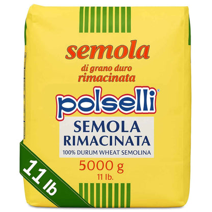 Polselli, Semola Flour, Semola Rimacinata, 11 lb ( 5 kg)
