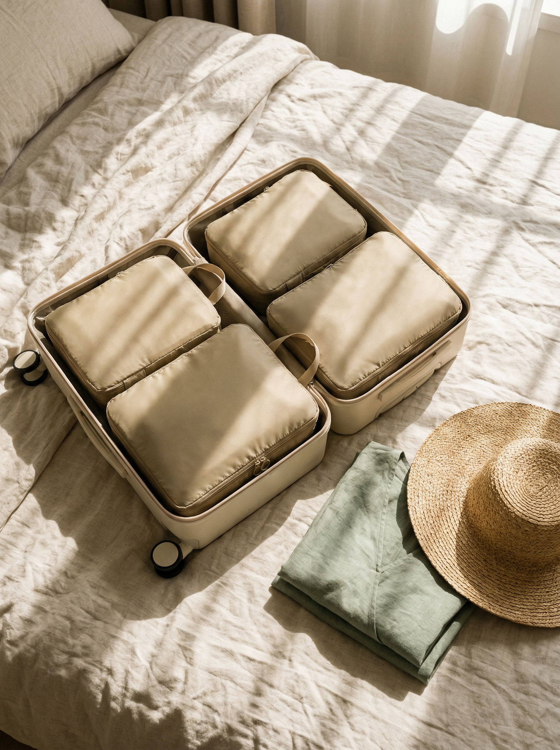 Portable Compression Packing Cubes for Suitcase by LINTICO