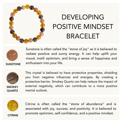 Developing POSITIVE MINDSET Crystal Bracelet  DestGlow