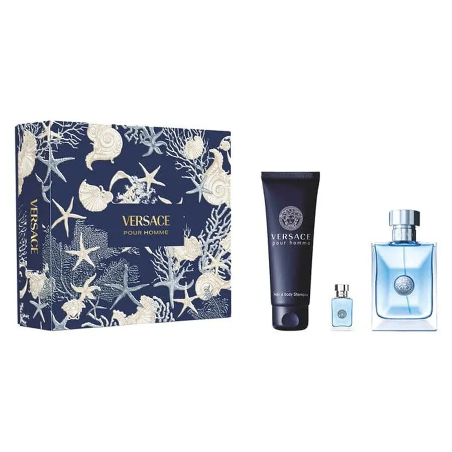 Pour Homme By Versace For Men 3Pcs Set EDT Spray by perfumesandrea