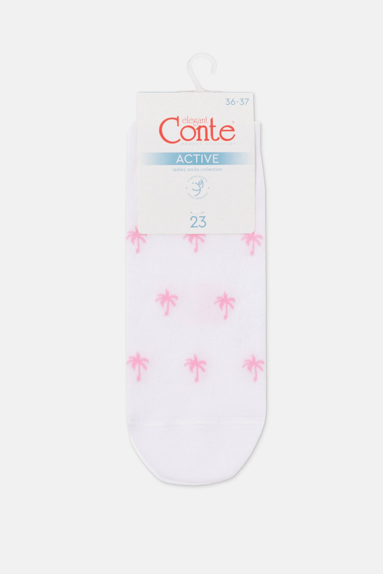 Cotton Ankle Socks Conte Active - 589 Palm Trees - DestGlow