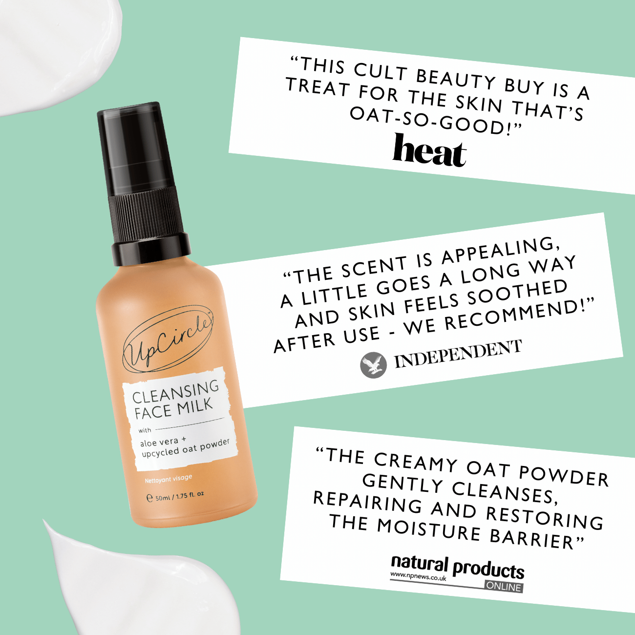 Cleansing Face Milk with Oat Powder - Travel Size