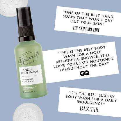 Natural Hand + Body Wash with Lemongrass - Travel Size