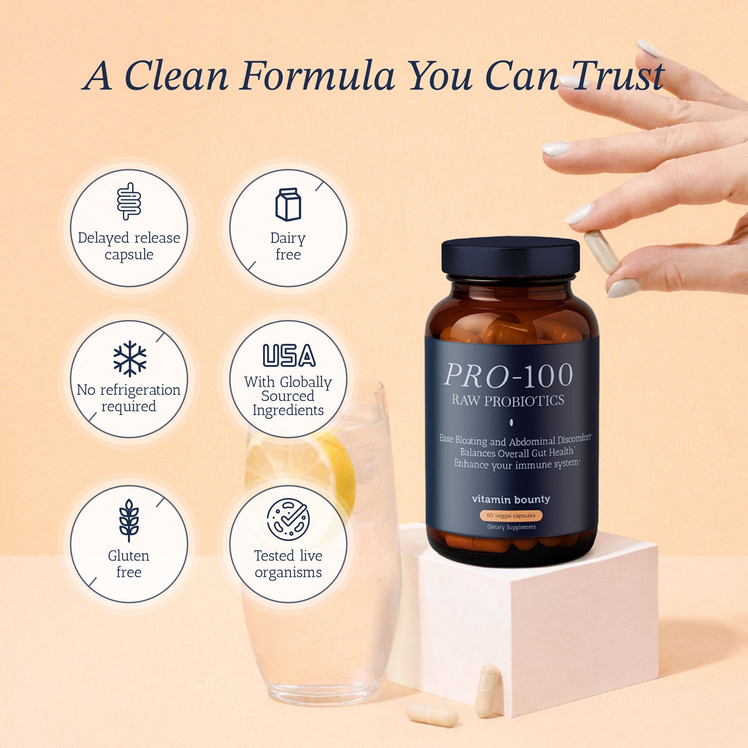 Pro-100 Probiotic by Vitamin Bounty