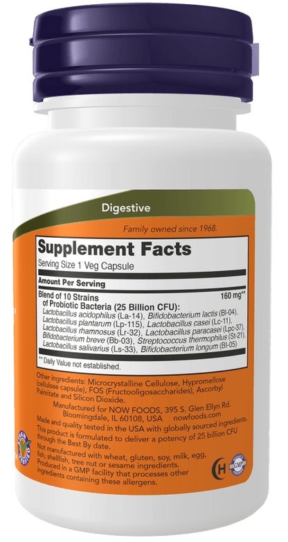 Probiotic-10 25 Billion CFU by Country Life Natural Foods