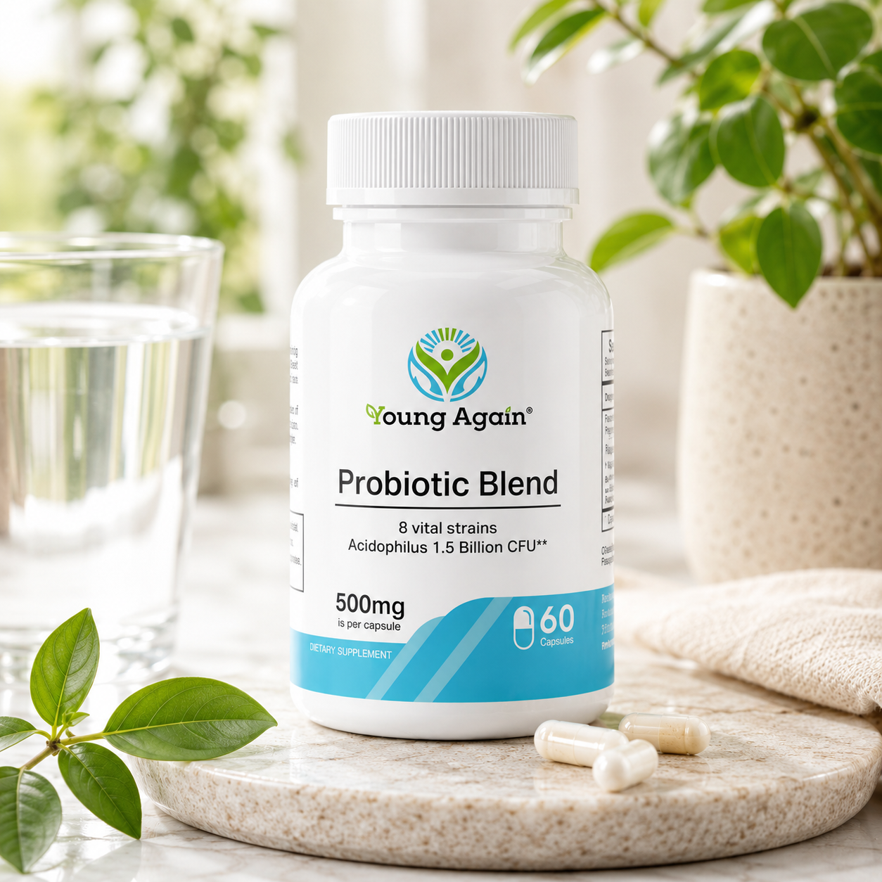 Probiotic Supplement - Gut Health Solution by Young Again