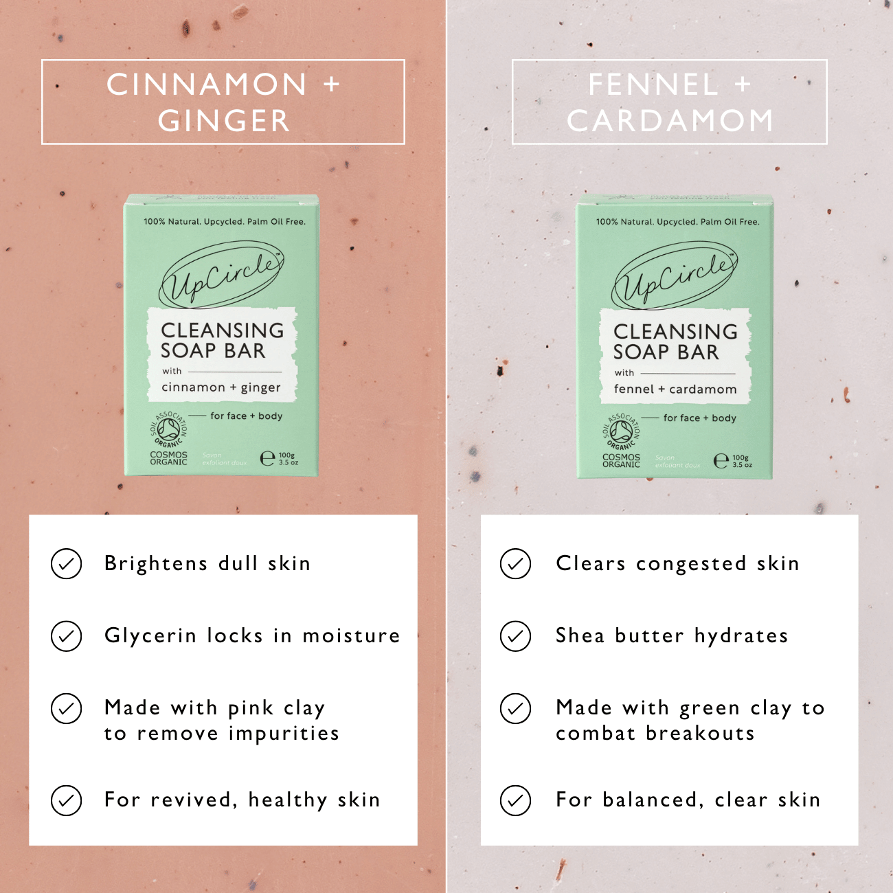Fennel + Cardamom Chai Cleansing Bar by UpCircle