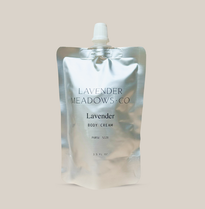 Lavender Body Cream Purse Pouch