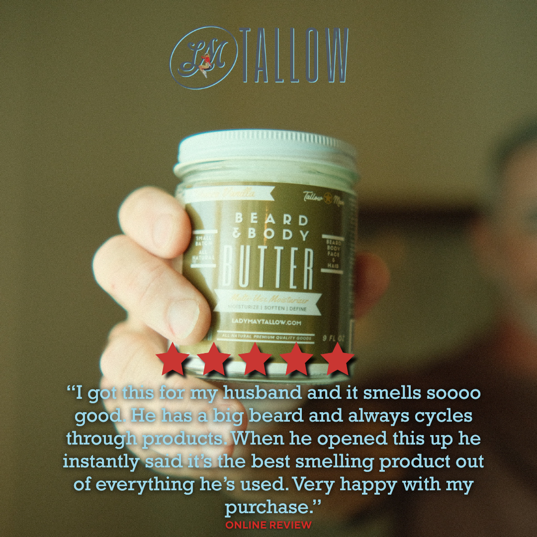Tallow Man Tobacco Vanilla Beard + Body Butter | Men&