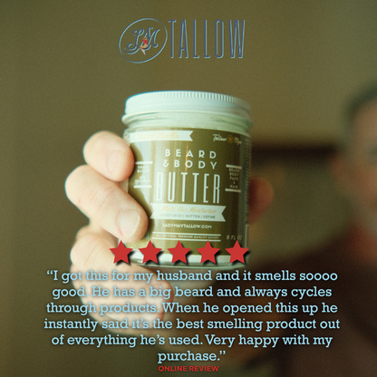 Tallow Man Tobacco Vanilla Beard + Body Butter | Men&