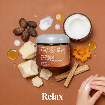 Sandalwood Foot Butter – Deep Moisturizing Foot Cream for Dry, Rough Skin by Foot Butter by Dr Ron