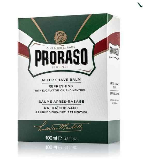Proraso Aftershave Balm Menthol &amp; Eucalyptus 3.4 Oz