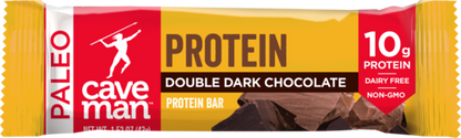 Double Dark Chocolate Protein Bars - Paleo & Gluten-Free, 12 Pack