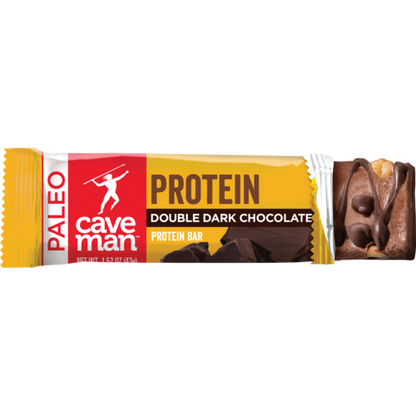 Double Dark Chocolate Protein Bars - Paleo & Gluten-Free, 12 Pack