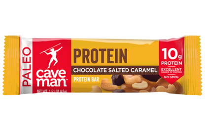 Chocolate Salted Caramel Protein Bars - Paleo & Gluten-Free, 12 Pack