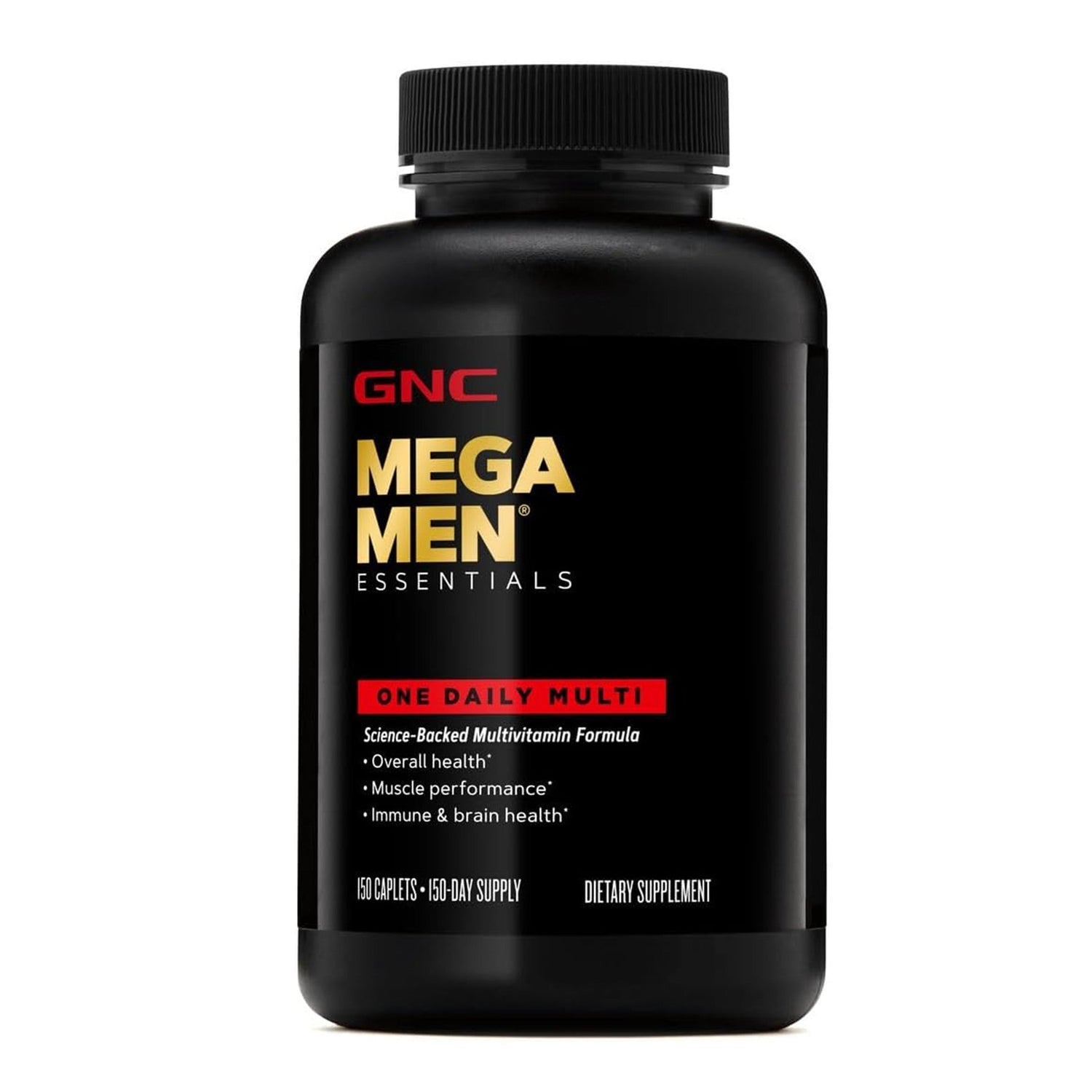 GNC Mega Men Essentials One Daily Multi – 150 Caplets by Top Vita Shop