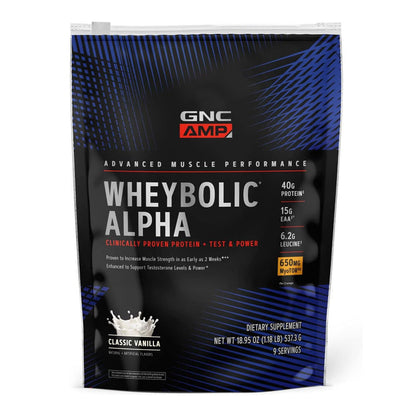 GNC AMP Wheybolic Alpha with MyoTOR – Classic Vanilla (9 Servings) by Top Vita Shop