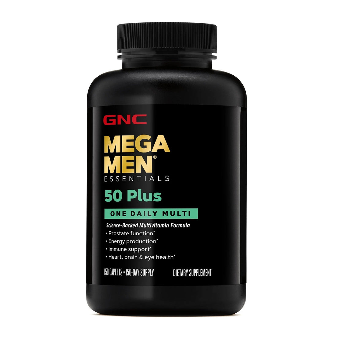 GNC Mega Men® 50‑Plus One Daily Multivitamin Value Size – 150 Caplets by Top Vita Shop