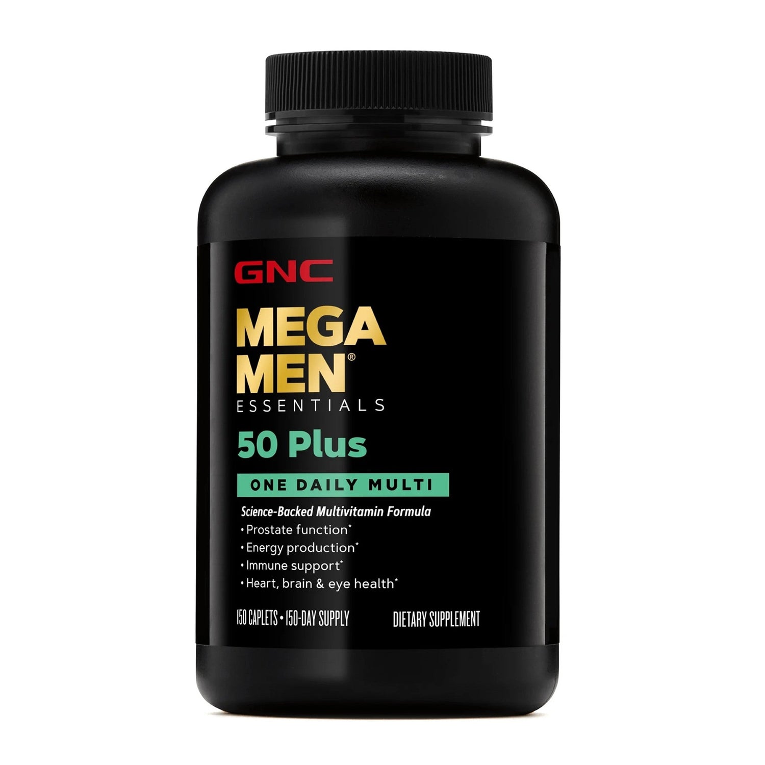 GNC Mega Men® 50‑Plus One Daily Multivitamin Value Size – 150 Caplets by Top Vita Shop