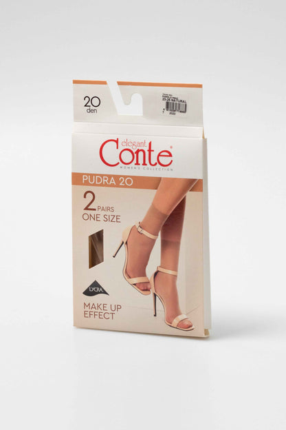 Socks Conte Pudra 20 Den (2 pairs)