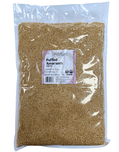 Puffed Amaranth, Organic by Country Life Natural Foods