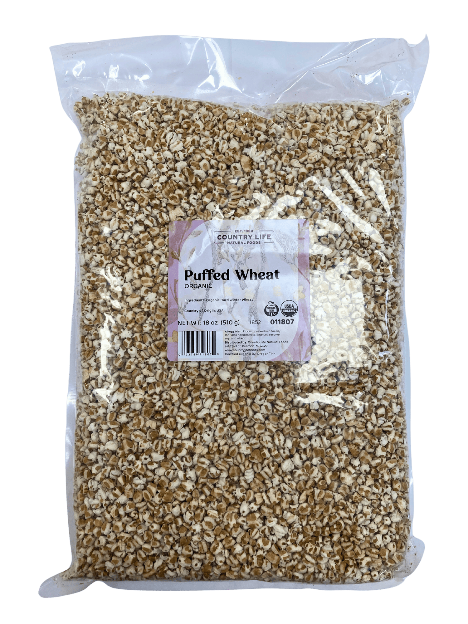 Puffed Wheat, Organic by Country Life Natural Foods
