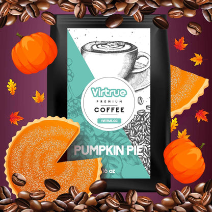 Pumpkin Pie Flavored Coffee – 16oz | Virtrue Premium