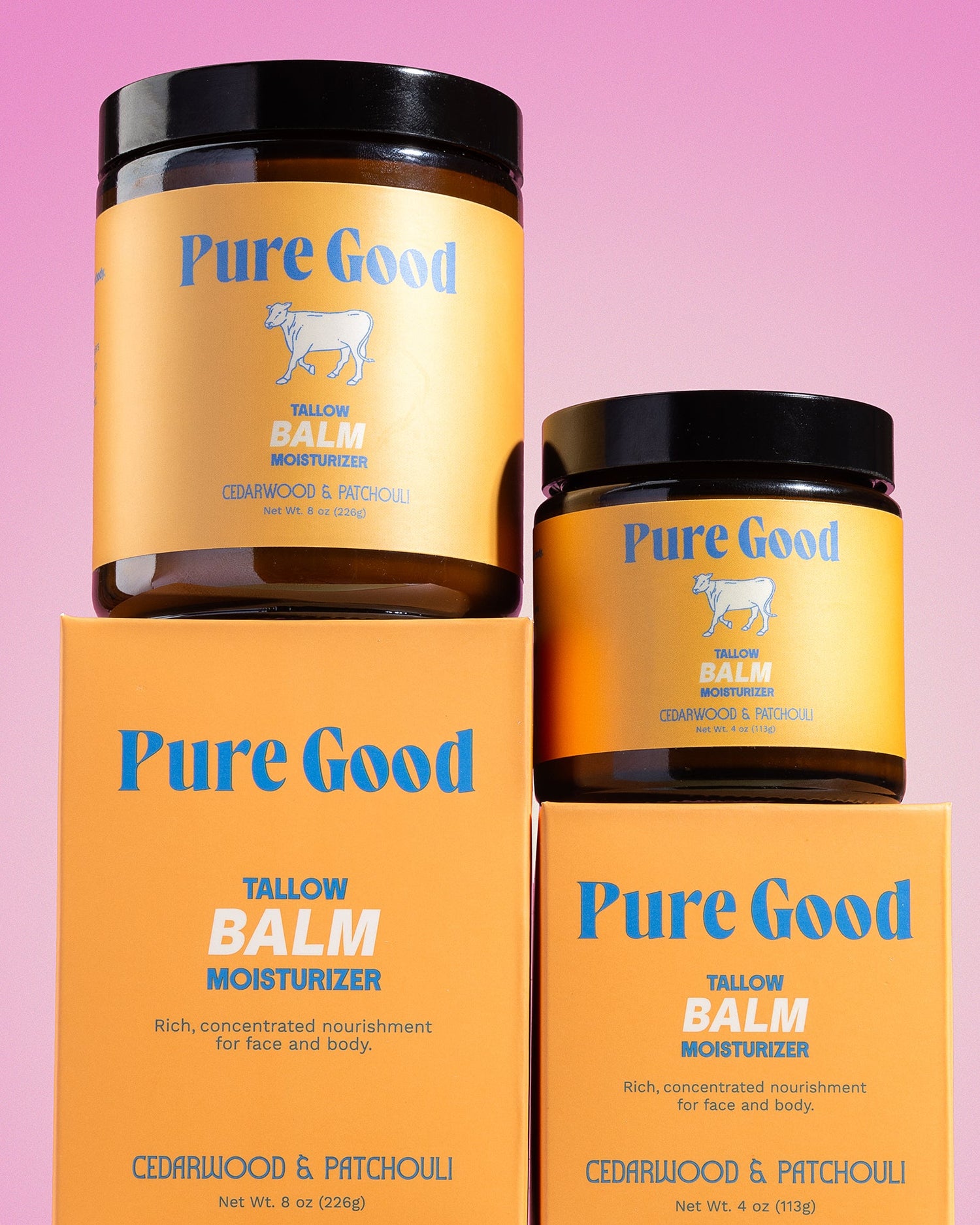 Cedarwood + Patchouli Tallow Balm - Firming &amp; Balancing by Pure Good LLC