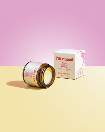Fresh Citrus Burst Tallow Balm - Hydration and Vitamin C by Pure Good LLC