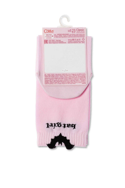 Cotton Socks Conte Classic 245 - Picot "Batgirl"
