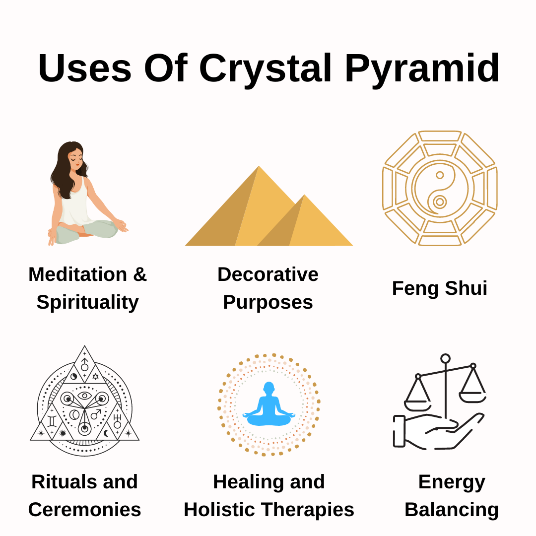 Rose Quartz Pyramids (Balance and Emotional Health)  DestGlow