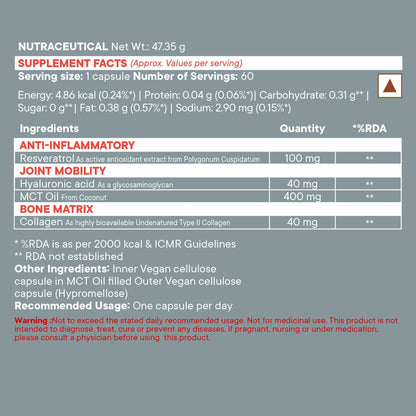 Wellbeing Nutrition Slow | Bone &amp; Joint Support Capsules