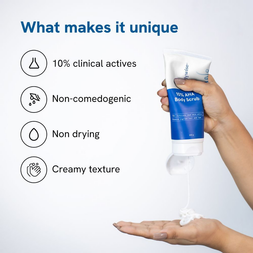 BeBodywise 10% AHA Lactic Acid Body Scrub