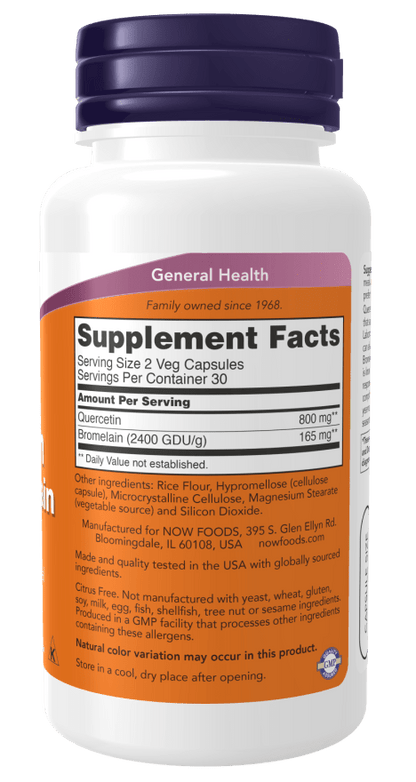Quercetin With Bromelain by Country Life Natural Foods