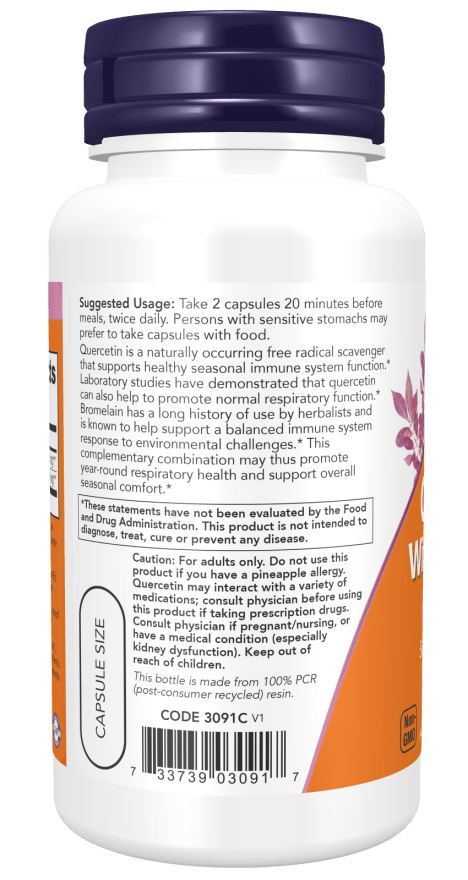 Quercetin With Bromelain by Country Life Natural Foods