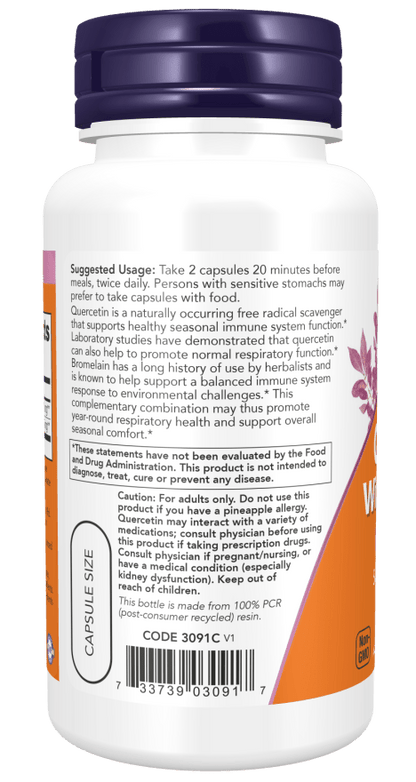 Quercetin With Bromelain by Country Life Natural Foods
