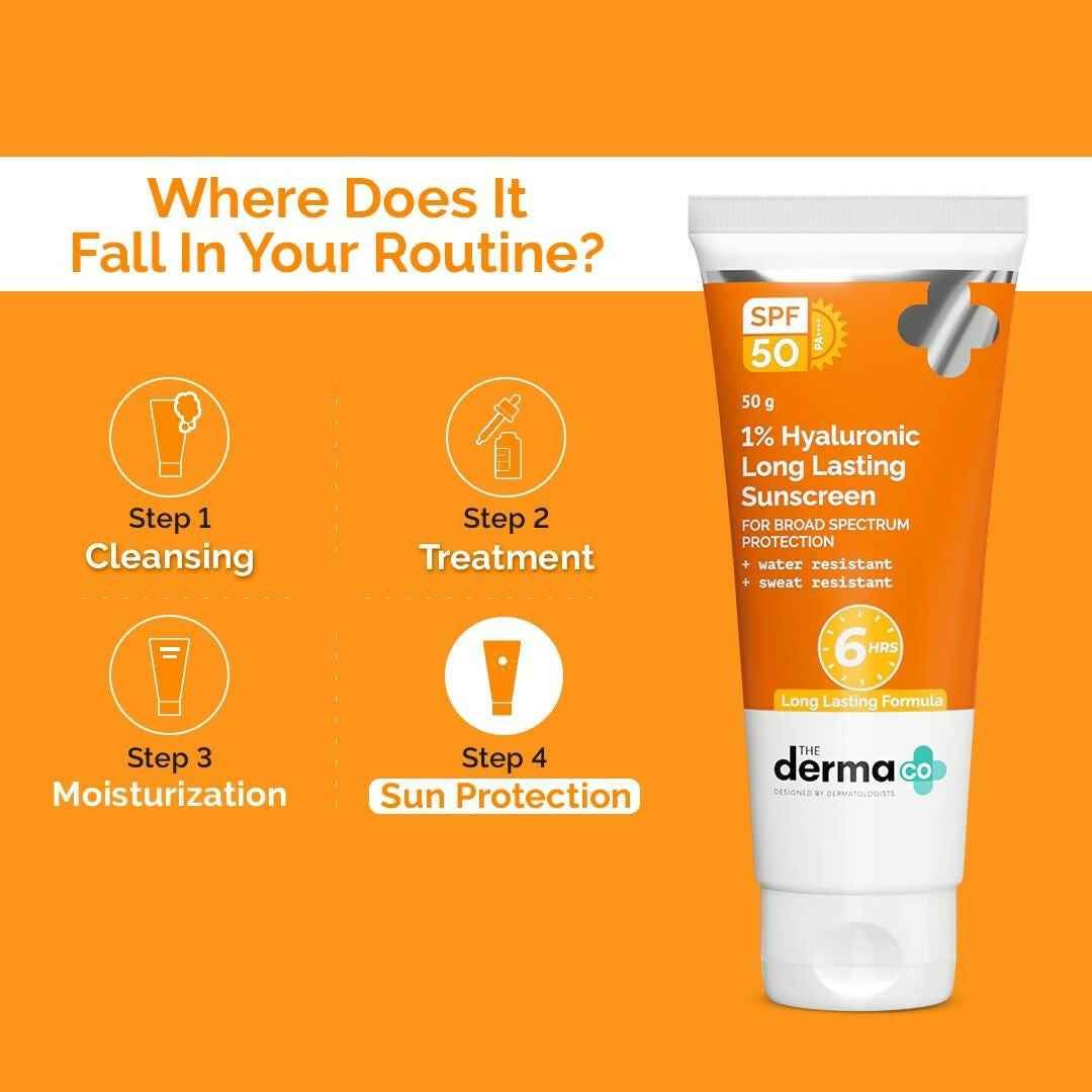 The Derma Co 1% Hyaluronic Long Lasting Sunscreen SPF 50 Pa++++