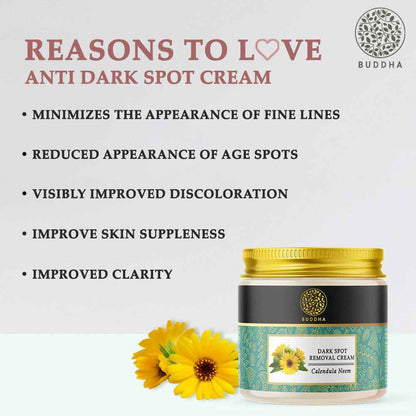 Buddha Natural Dark Spot Removal Face Cream - For Uneven Skin Tone and Skin Darkening