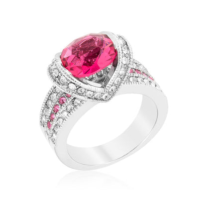 Avera Ovaline Ring in Pink Size 5 Statement Jewelry