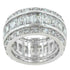 Triple Row Zircon Eternity Ring